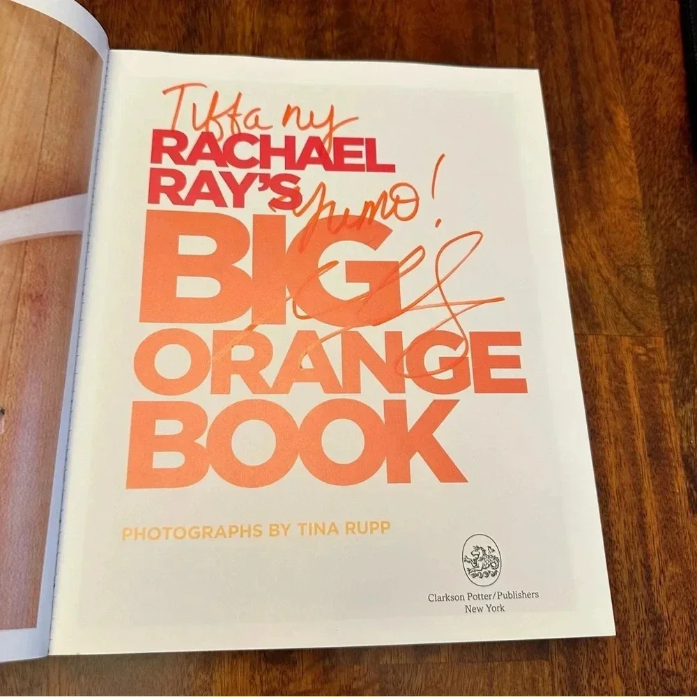 Autographed Rachael Ray’s Big Orange Book - Picture 2 of 3